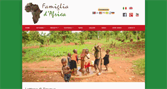 Desktop Screenshot of famigliadafrica.org